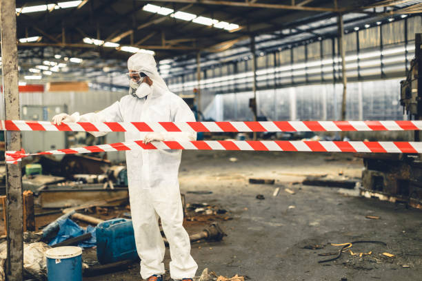 Professional Biohazard Cleanup technician working in Westfield, WI